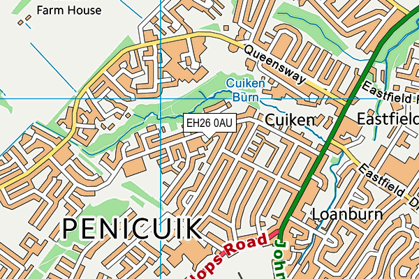 EH26 0AU map - OS VectorMap District (Ordnance Survey) EH26 0AU map - OS VectorMap District (Ordnance Survey)