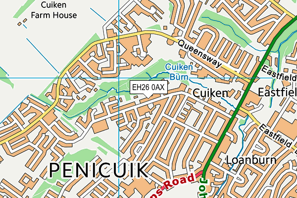 EH26 0AX map - OS VectorMap District (Ordnance Survey) EH26 0AX map - OS VectorMap District (Ordnance Survey)