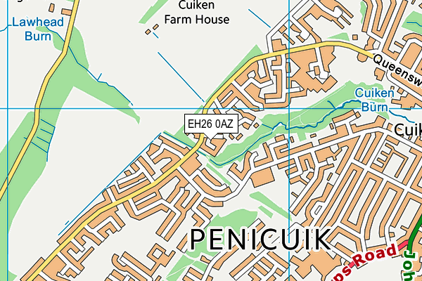 EH26 0AZ map - OS VectorMap District (Ordnance Survey) EH26 0AZ map - OS VectorMap District (Ordnance Survey)