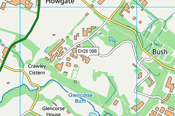EH26 0BB map - OS VectorMap District (Ordnance Survey) EH26 0BB map - OS VectorMap District (Ordnance Survey)