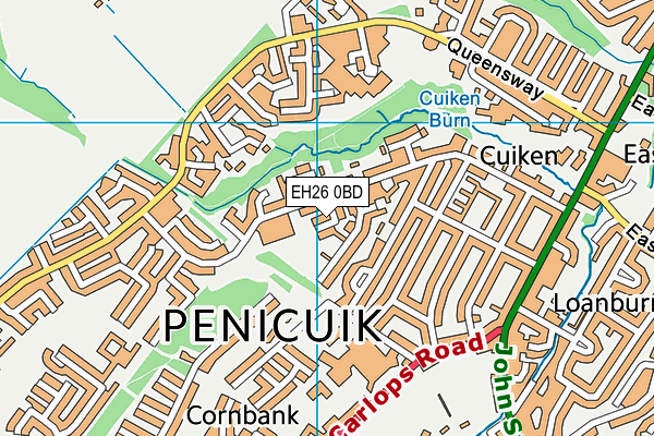 EH26 0BD map - OS VectorMap District (Ordnance Survey) EH26 0BD map - OS VectorMap District (Ordnance Survey)