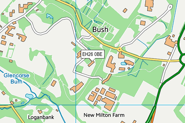 EH26 0BE map - OS VectorMap District (Ordnance Survey) EH26 0BE map - OS VectorMap District (Ordnance Survey)