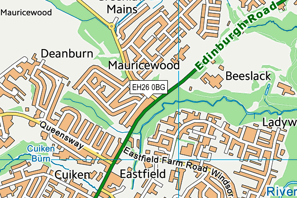 EH26 0BG map - OS VectorMap District (Ordnance Survey) EH26 0BG map - OS VectorMap District (Ordnance Survey)