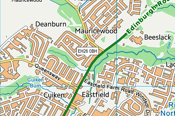 EH26 0BH map - OS VectorMap District (Ordnance Survey)