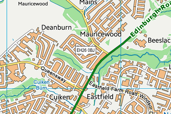 EH26 0BJ map - OS VectorMap District (Ordnance Survey) EH26 0BJ map - OS VectorMap District (Ordnance Survey)