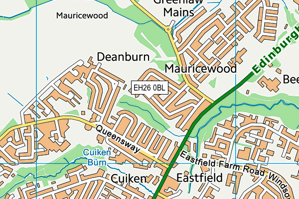 EH26 0BL map - OS VectorMap District (Ordnance Survey) EH26 0BL map - OS VectorMap District (Ordnance Survey)