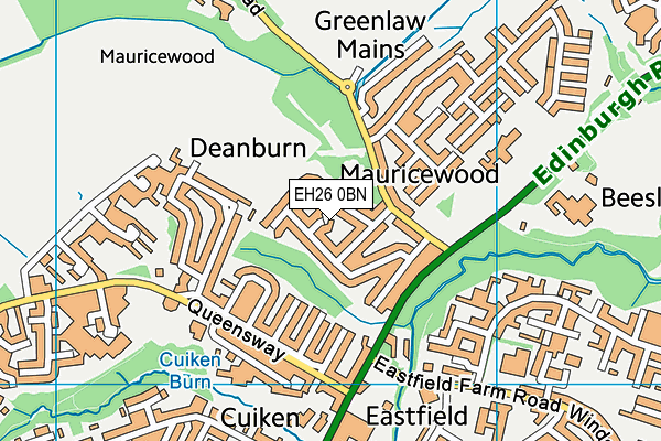 EH26 0BN map - OS VectorMap District (Ordnance Survey) EH26 0BN map - OS VectorMap District (Ordnance Survey)