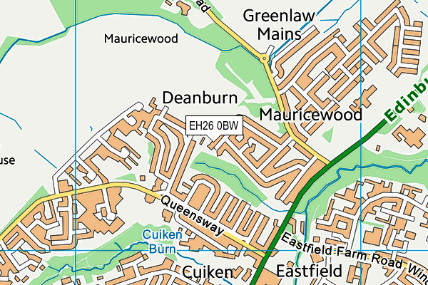 EH26 0BW map - OS VectorMap District (Ordnance Survey) EH26 0BW map - OS VectorMap District (Ordnance Survey)