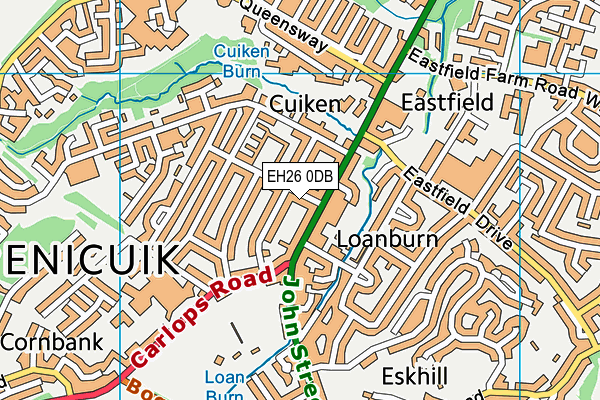 EH26 0DB map - OS VectorMap District (Ordnance Survey) EH26 0DB map - OS VectorMap District (Ordnance Survey)