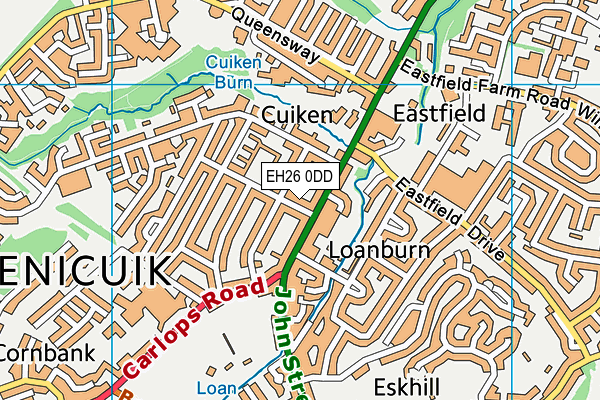 EH26 0DD map - OS VectorMap District (Ordnance Survey) EH26 0DD map - OS VectorMap District (Ordnance Survey)