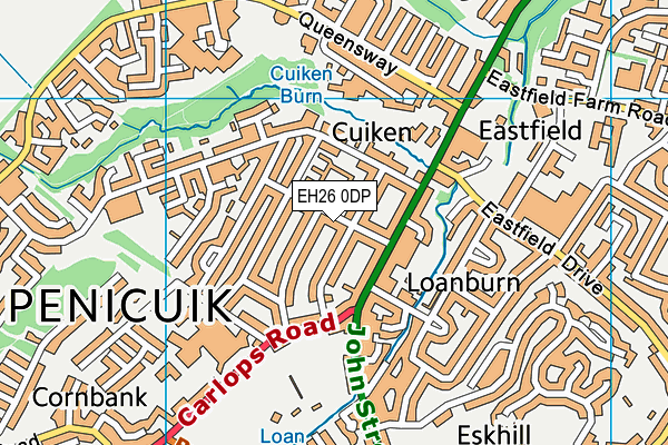 EH26 0DP map - OS VectorMap District (Ordnance Survey) EH26 0DP map - OS VectorMap District (Ordnance Survey)