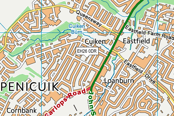 EH26 0DR map - OS VectorMap District (Ordnance Survey) EH26 0DR map - OS VectorMap District (Ordnance Survey)