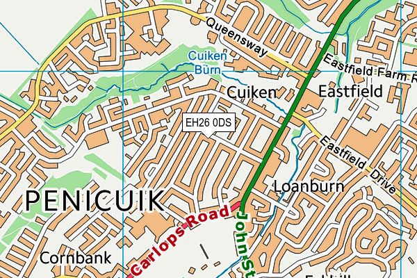 EH26 0DS map - OS VectorMap District (Ordnance Survey) EH26 0DS map - OS VectorMap District (Ordnance Survey)