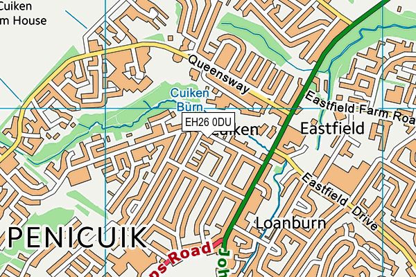 EH26 0DU map - OS VectorMap District (Ordnance Survey) EH26 0DU map - OS VectorMap District (Ordnance Survey)