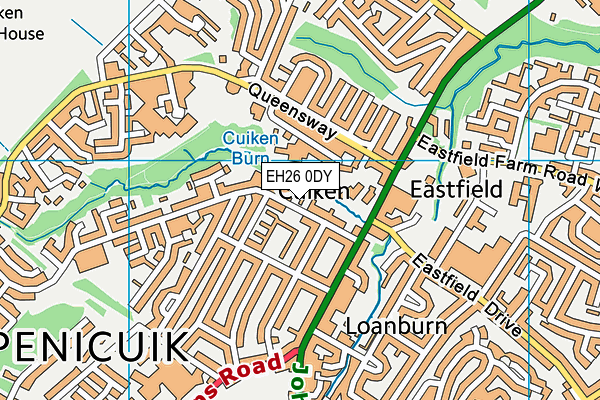 EH26 0DY map - OS VectorMap District (Ordnance Survey) EH26 0DY map - OS VectorMap District (Ordnance Survey)