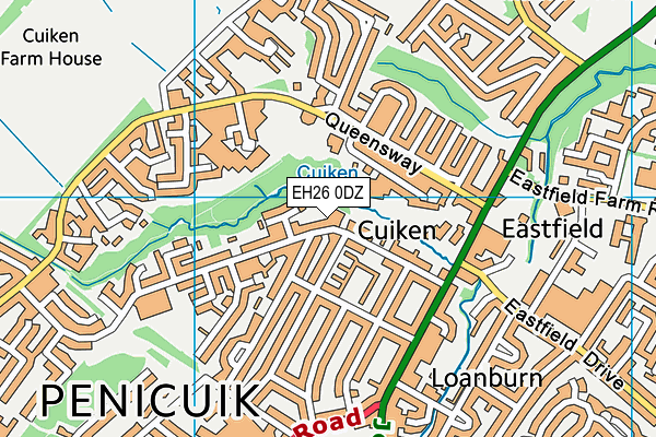 EH26 0DZ map - OS VectorMap District (Ordnance Survey) EH26 0DZ map - OS VectorMap District (Ordnance Survey)