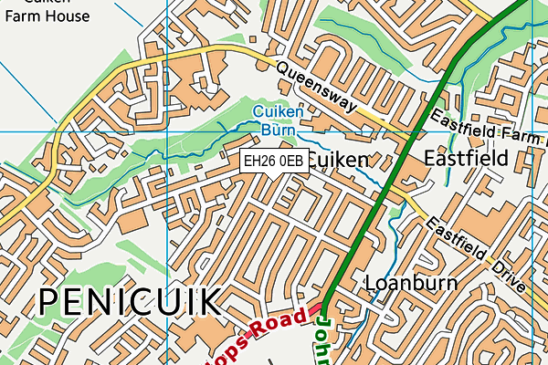EH26 0EB map - OS VectorMap District (Ordnance Survey) EH26 0EB map - OS VectorMap District (Ordnance Survey)