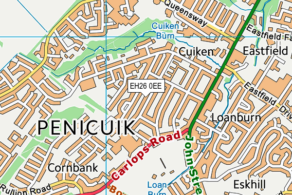 EH26 0EE map - OS VectorMap District (Ordnance Survey) EH26 0EE map - OS VectorMap District (Ordnance Survey)