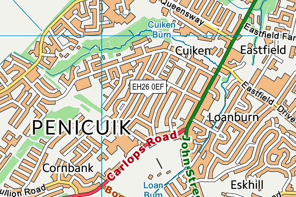 EH26 0EF map - OS VectorMap District (Ordnance Survey) EH26 0EF map - OS VectorMap District (Ordnance Survey)