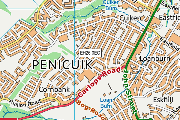 EH26 0EG map - OS VectorMap District (Ordnance Survey) EH26 0EG map - OS VectorMap District (Ordnance Survey)