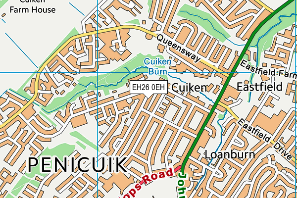 EH26 0EH map - OS VectorMap District (Ordnance Survey) EH26 0EH map - OS VectorMap District (Ordnance Survey)