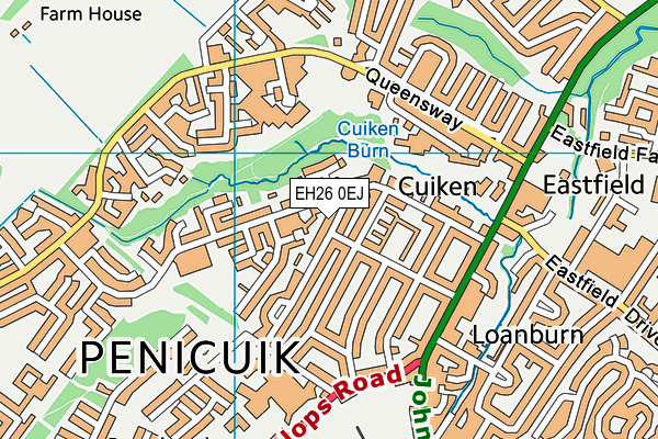 EH26 0EJ map - OS VectorMap District (Ordnance Survey) EH26 0EJ map - OS VectorMap District (Ordnance Survey)