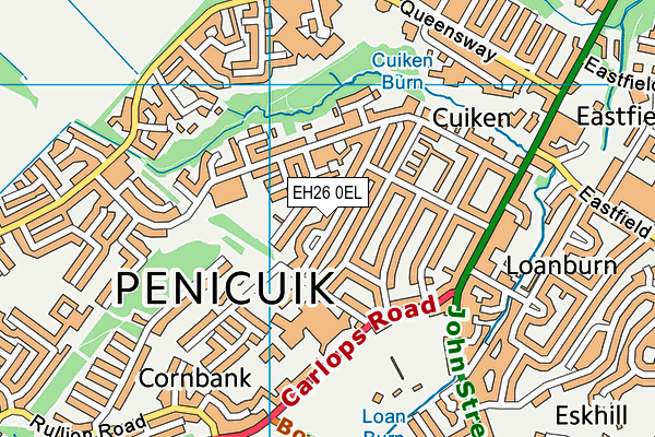 EH26 0EL map - OS VectorMap District (Ordnance Survey) EH26 0EL map - OS VectorMap District (Ordnance Survey)