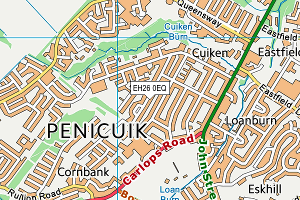 EH26 0EQ map - OS VectorMap District (Ordnance Survey) EH26 0EQ map - OS VectorMap District (Ordnance Survey)