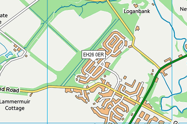 EH26 0ER map - OS VectorMap District (Ordnance Survey) EH26 0ER map - OS VectorMap District (Ordnance Survey)