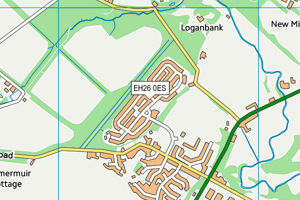 EH26 0ES map - OS VectorMap District (Ordnance Survey)