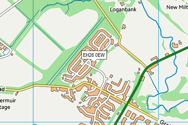 EH26 0EW map - OS VectorMap District (Ordnance Survey) EH26 0EW map - OS VectorMap District (Ordnance Survey)