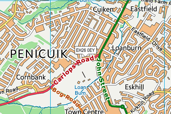 EH26 0EY map - OS VectorMap District (Ordnance Survey) EH26 0EY map - OS VectorMap District (Ordnance Survey)