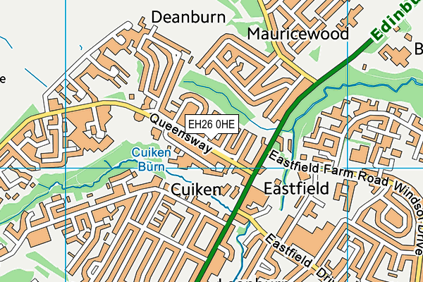 EH26 0HE map - OS VectorMap District (Ordnance Survey) EH26 0HE map - OS VectorMap District (Ordnance Survey)