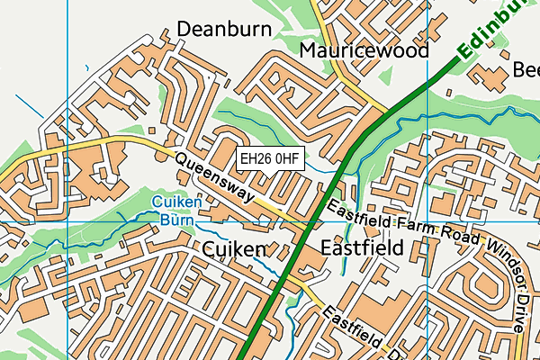 EH26 0HF map - OS VectorMap District (Ordnance Survey) EH26 0HF map - OS VectorMap District (Ordnance Survey)