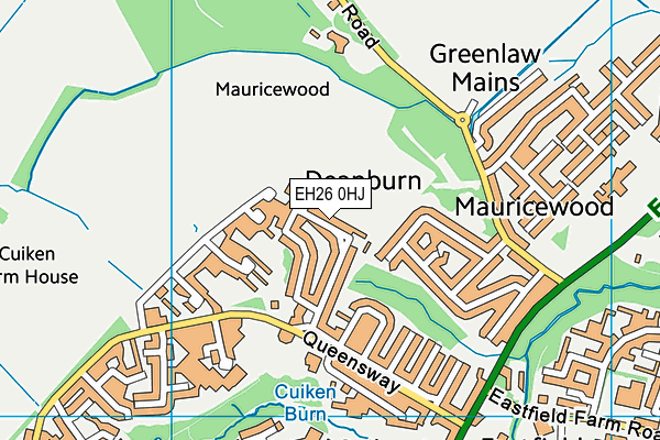 EH26 0HJ map - OS VectorMap District (Ordnance Survey) EH26 0HJ map - OS VectorMap District (Ordnance Survey)