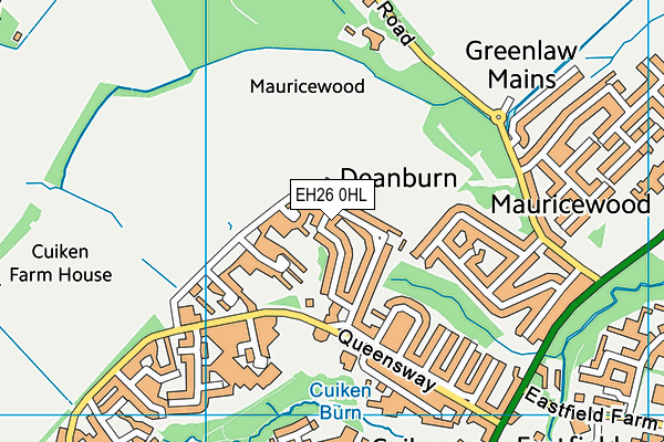 EH26 0HL map - OS VectorMap District (Ordnance Survey) EH26 0HL map - OS VectorMap District (Ordnance Survey)