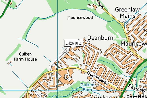 EH26 0HZ map - OS VectorMap District (Ordnance Survey)