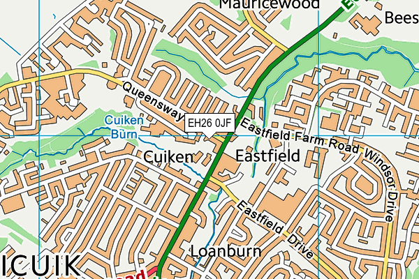 EH26 0JF map - OS VectorMap District (Ordnance Survey) EH26 0JF map - OS VectorMap District (Ordnance Survey)