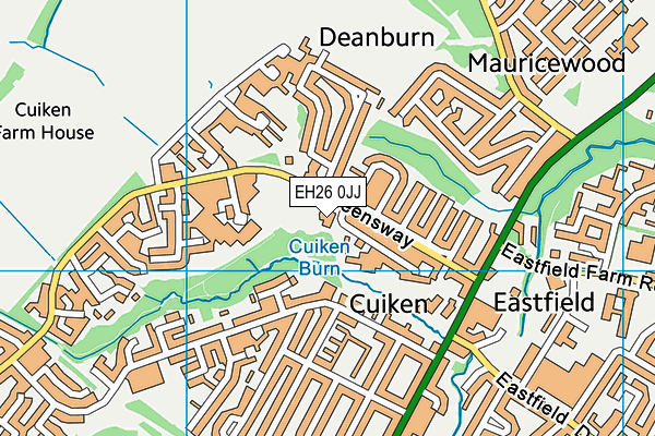 EH26 0JJ map - OS VectorMap District (Ordnance Survey) EH26 0JJ map - OS VectorMap District (Ordnance Survey)