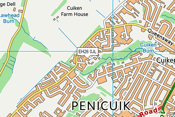 EH26 0JL map - OS VectorMap District (Ordnance Survey) EH26 0JL map - OS VectorMap District (Ordnance Survey)