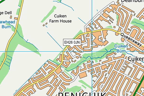 EH26 0JN map - OS VectorMap District (Ordnance Survey) EH26 0JN map - OS VectorMap District (Ordnance Survey)