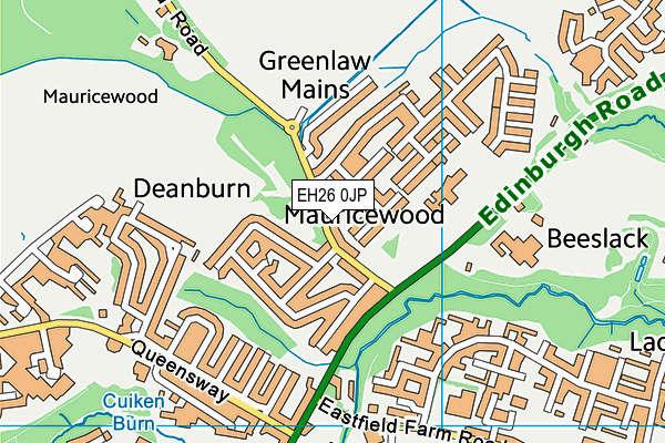 EH26 0JP map - OS VectorMap District (Ordnance Survey) EH26 0JP map - OS VectorMap District (Ordnance Survey)