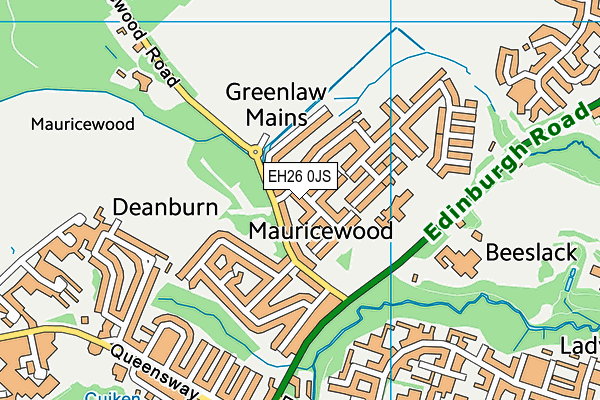 EH26 0JS map - OS VectorMap District (Ordnance Survey) EH26 0JS map - OS VectorMap District (Ordnance Survey)