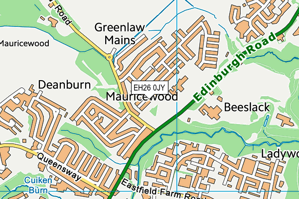 EH26 0JY map - OS VectorMap District (Ordnance Survey) EH26 0JY map - OS VectorMap District (Ordnance Survey)