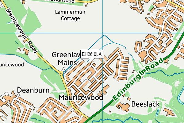 EH26 0LA map - OS VectorMap District (Ordnance Survey) EH26 0LA map - OS VectorMap District (Ordnance Survey)