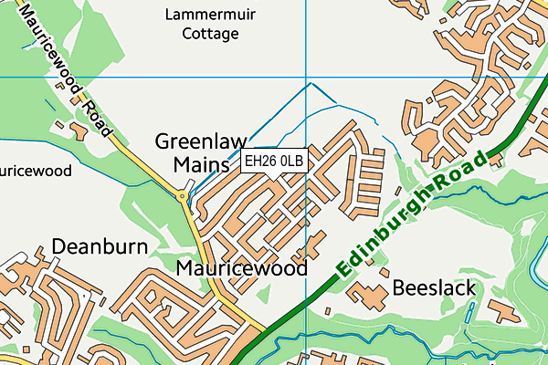 EH26 0LB map - OS VectorMap District (Ordnance Survey) EH26 0LB map - OS VectorMap District (Ordnance Survey)