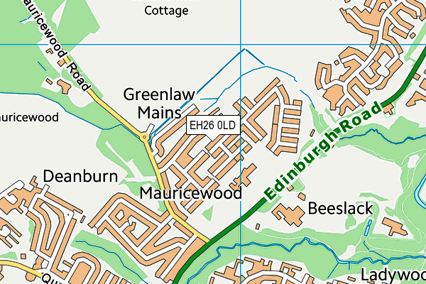 EH26 0LD map - OS VectorMap District (Ordnance Survey) EH26 0LD map - OS VectorMap District (Ordnance Survey)