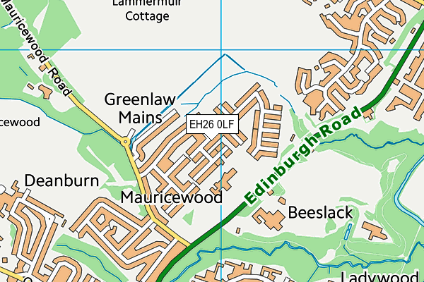 EH26 0LF map - OS VectorMap District (Ordnance Survey) EH26 0LF map - OS VectorMap District (Ordnance Survey)