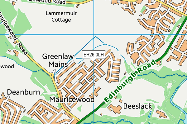 EH26 0LH map - OS VectorMap District (Ordnance Survey) EH26 0LH map - OS VectorMap District (Ordnance Survey)