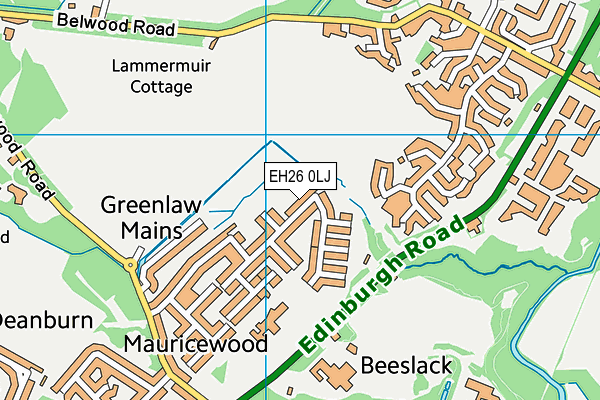 EH26 0LJ map - OS VectorMap District (Ordnance Survey) EH26 0LJ map - OS VectorMap District (Ordnance Survey)